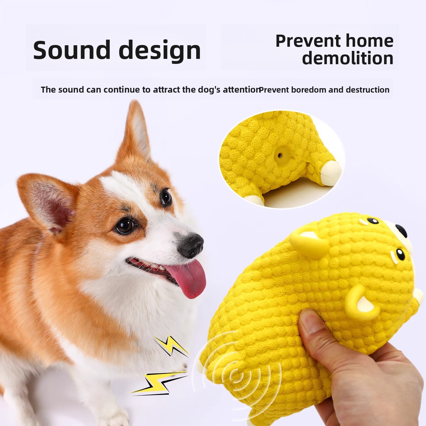 Jouet à mâcher pour chien en l - Interactive Squeaky Plush Dog Toy avis et prix